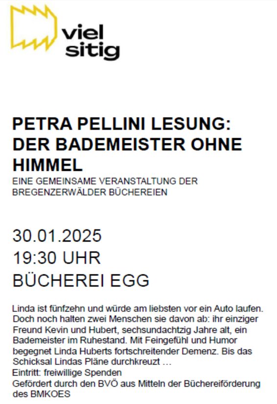 Lesung Pellini Einladung