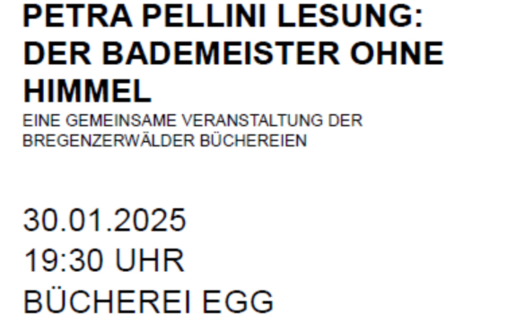 Lesung Pellini Einladung