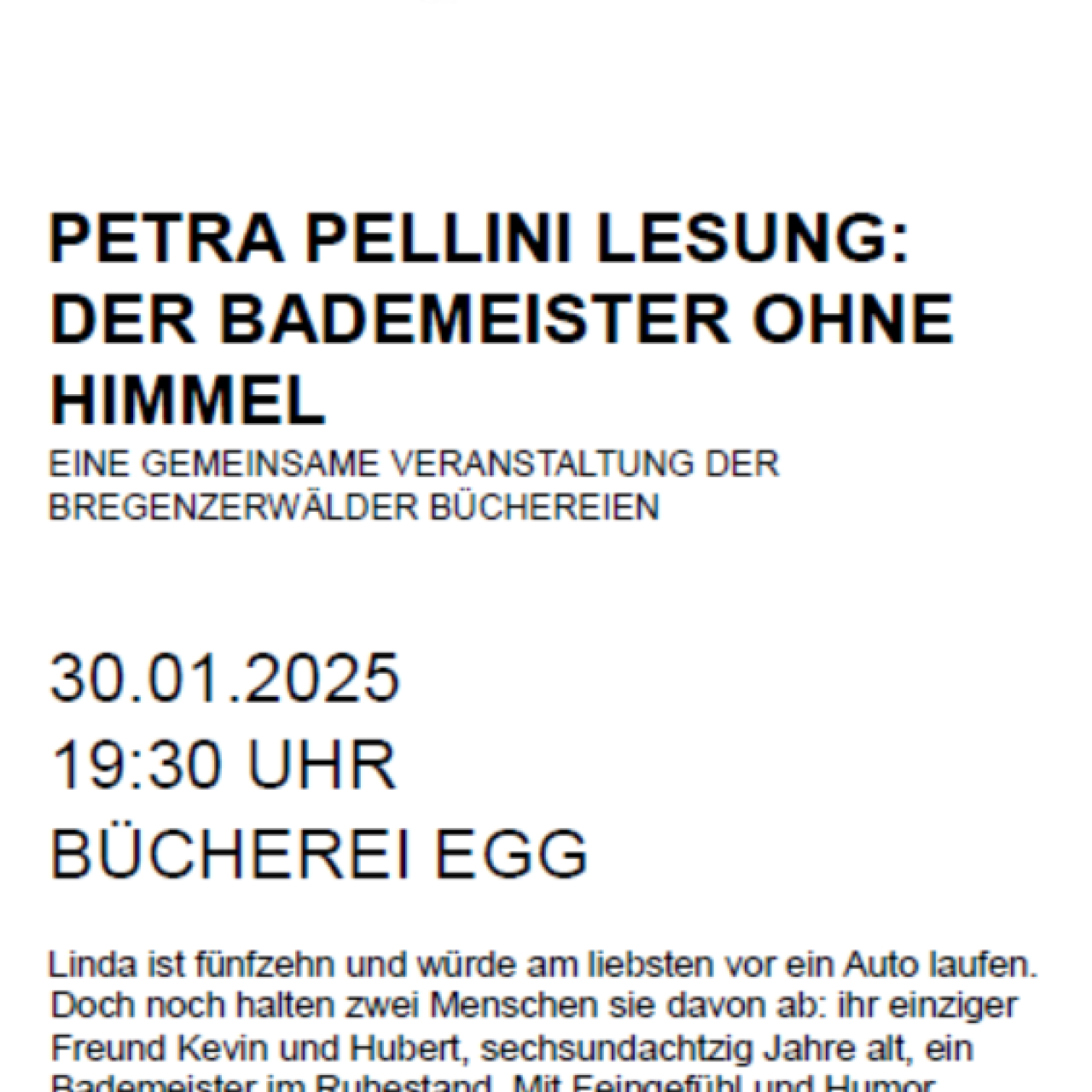Lesung Pellini Einladung